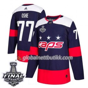 Washington Capitals Hockeydrakt T.J. Oshie 77 2018 Stanley Cup Final Patch Stadium Series Adidas Authentic - Herre